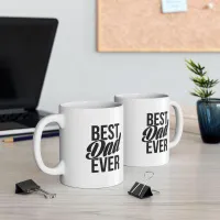 ❤️ Best Dad Ever Mug - The Ultimate Father's Day Trophy Ceramic Mug, (11oz) – Image 1
