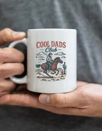 Cool Dads Club – Vintage Cowboy Rider Ceramic Mug 11oz – Image 3
