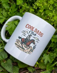 Cool Dads Club – Vintage Cowboy Rider Ceramic Mug 11oz – Image 1