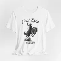 'Hold Tight Cowboy' Vintage Rodeo T-Shirt – Image 1
