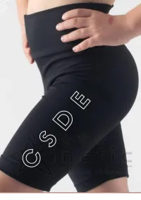 Long Bike Shorts- Black – Image 1