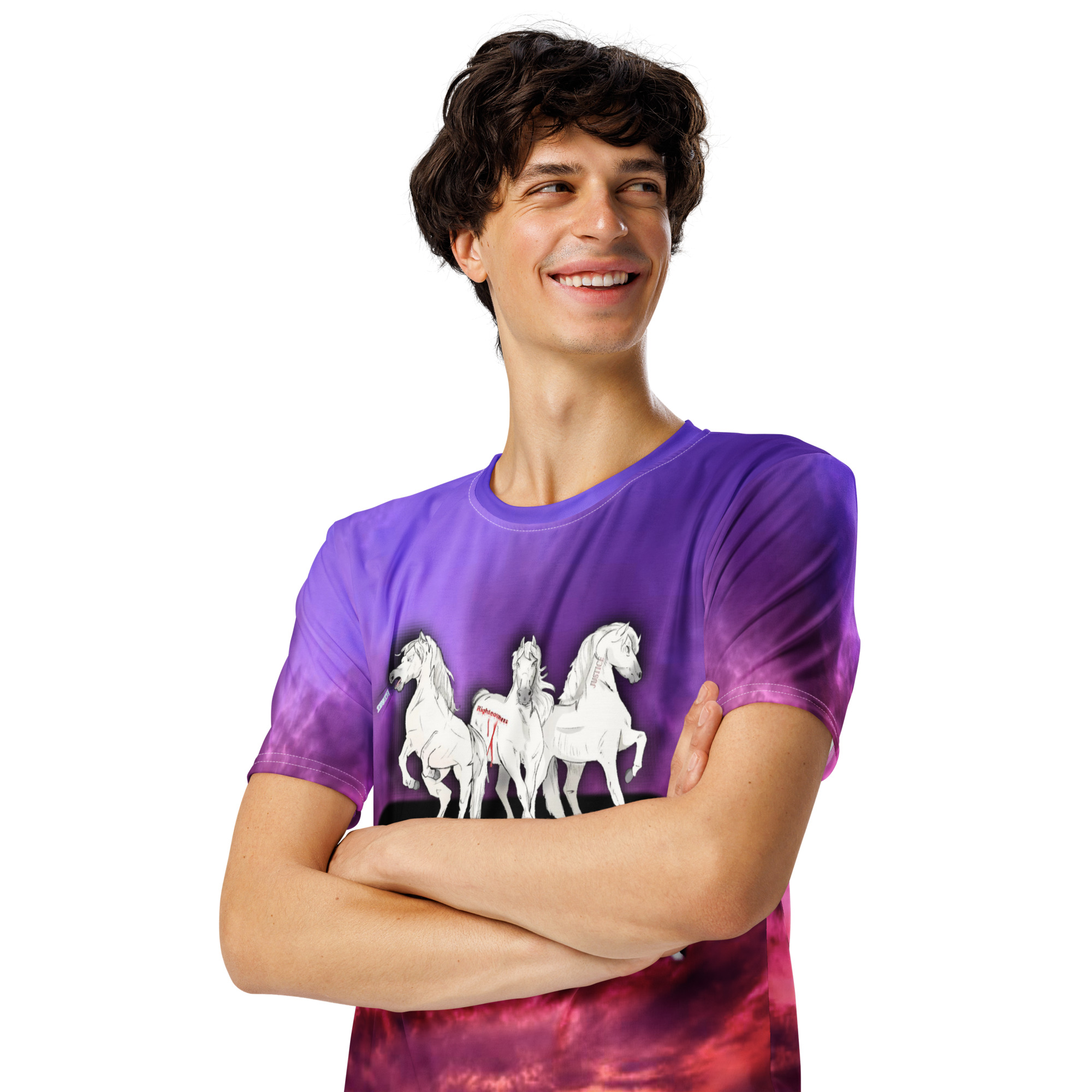 TRUTH, RIGHTEOUSNESS, JUSTICE T-SHIRT MEN – Image 3