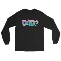 DAD? Multi-Color Men’s Long Sleeve Shirt – Image 4