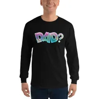 DAD? Multi-Color Men’s Long Sleeve Shirt – Image 2