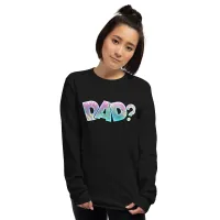DAD? Multi-Color Men’s Long Sleeve Shirt – Image 5