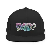 DAD? Multi-Color Flat Bill Snapback Hat – Image 3