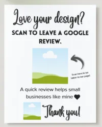Review Request Sign for Events – Image 2