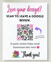 Review Request Sign for Events – Image 3