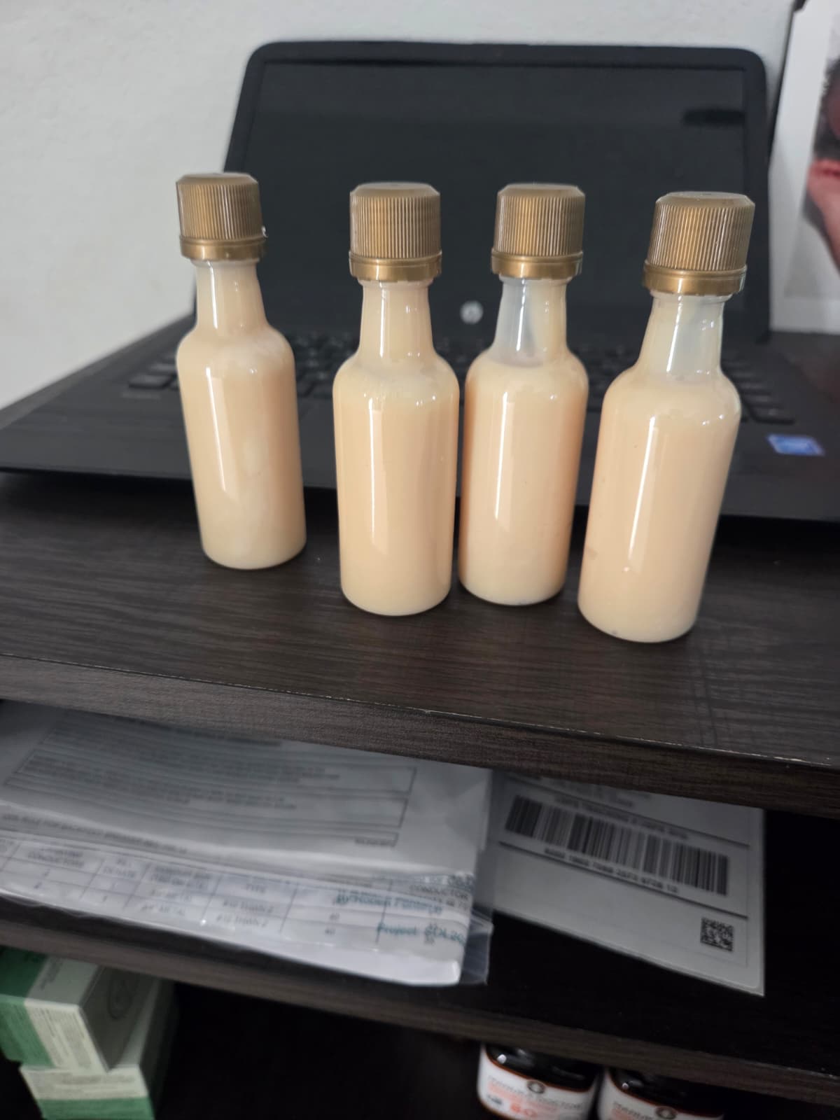 4 Small Kremas Bottles – Image 1