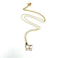 Isabella's Nature Pendant Necklace – White Butterfly