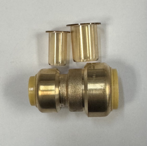 1/2” PF X 3/4” PF PUSH-FIT connects to copper, cpvc & pex – Image 1
