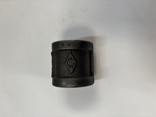 1” Black Pipe Coupling  – Image 1