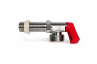 Replacement Washing Machine Valve Red (1/2” MIP & 1/2” CxC) – Image 1