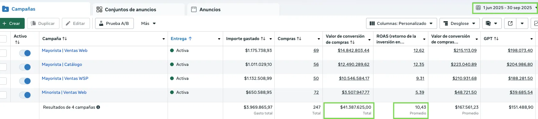 Caso Lencería