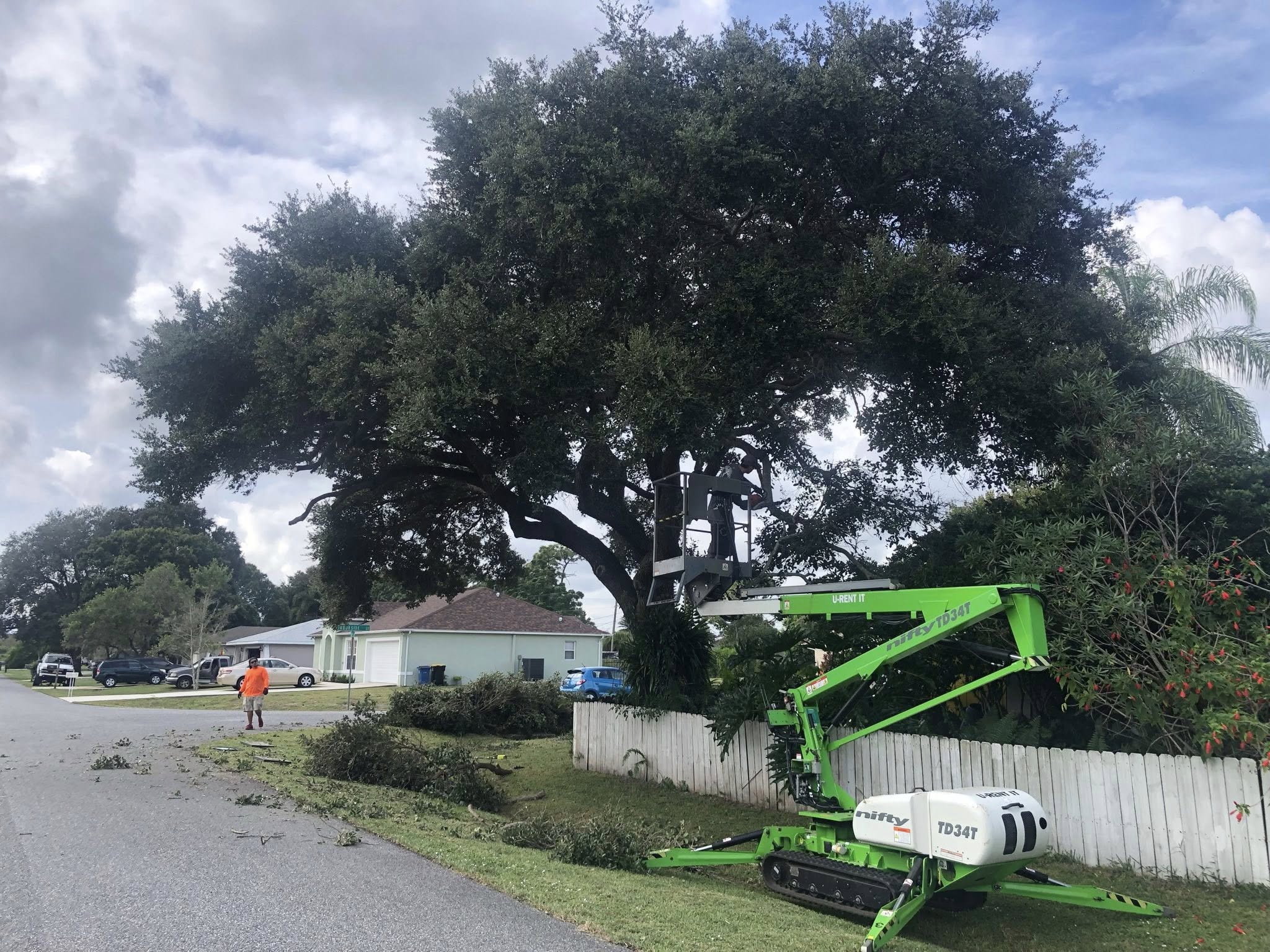 Landscaping tools and equipment trailer