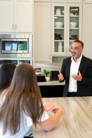 PJ Zaji meeting with buyers