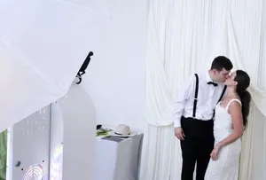Couple by the Photo-N-Go booth