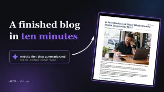 How We Get a Finished Blog Out of ChatGPT in Ten Minutes