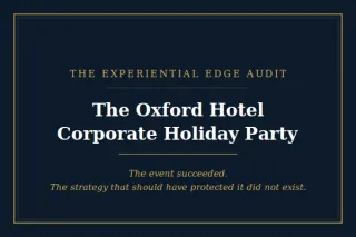 The Oxford Hotel Holiday Party — Event Audit