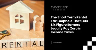 The Short Term Rental Tax Loophole That Lets Six Figure Earners Legally Pay Zero in Income Taxes