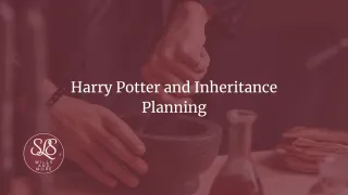 Harry Potter and Inheritance Planning