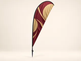 Shark Fin Banner shown as an illustrative product example without supplier branding