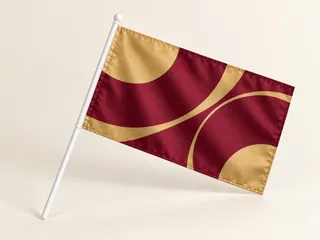 Custom Handheld Flag shown as an illustrative product example without supplier branding