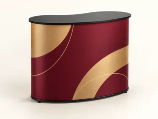 Kidney Shape Promo Counter shown as an illustrative product example without supplier branding