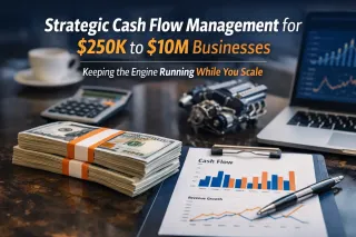 Strategic Cash Flow Management for $250K to $10M Businesses – Keeping the engine running while you scale.