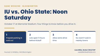 Coming to Bloomington for IU vs. Ohio State? What to Know Before Saturday