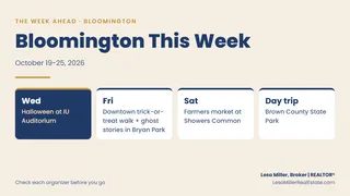 What's Happening in Bloomington This Week? October 19-25, 2026