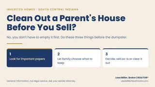 Do You Have to Clean Out a Parent's House Before You Sell It?