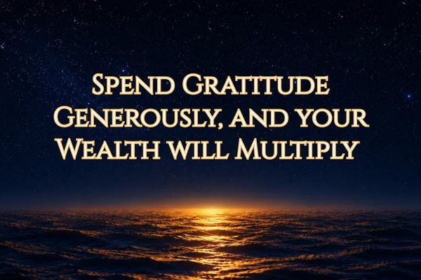 Spend Gratitude Generously, and your Wealth will Multiply