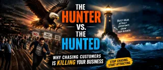 The Hunter vs. The Hunted: Why Chasing Customers Is Killing Your Business