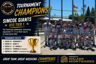 79 Runs. Zero Losses. The Simcoe Giants U12 Just Made a Statement.
