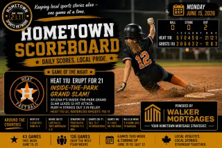 Hometown Sports Recap — Monday, June 15, 2026 — Heat 11U Erupt for 21 in Waterloo