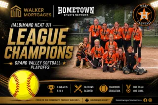 Haldimand Heat U11 Go Undefeated to Win Grand Valley Softball Title