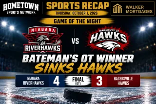 Hometown Sports Recap — Thursday, October 1, 2026 — Bateman's OT Winner Sinks Hawks