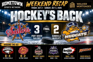 Hometown Sports Weekend Recap — Friday October 2 to Sunday October 4 — Sailors Edge Mudcats in Port Dover