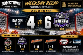 Hometown Sports Recap — Wednesday, October 14, 2026 — River Kings U11A Down Garden City