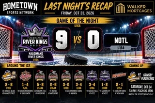 Hometown Sports Recap — Friday, October 23, 2026 — River Kings U16A Blank NOTL 9-0