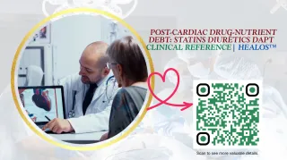  Post-Cardiac Drug-Nutrient Debt: Statins Diuretics DAPT Clinical Reference | Healos™