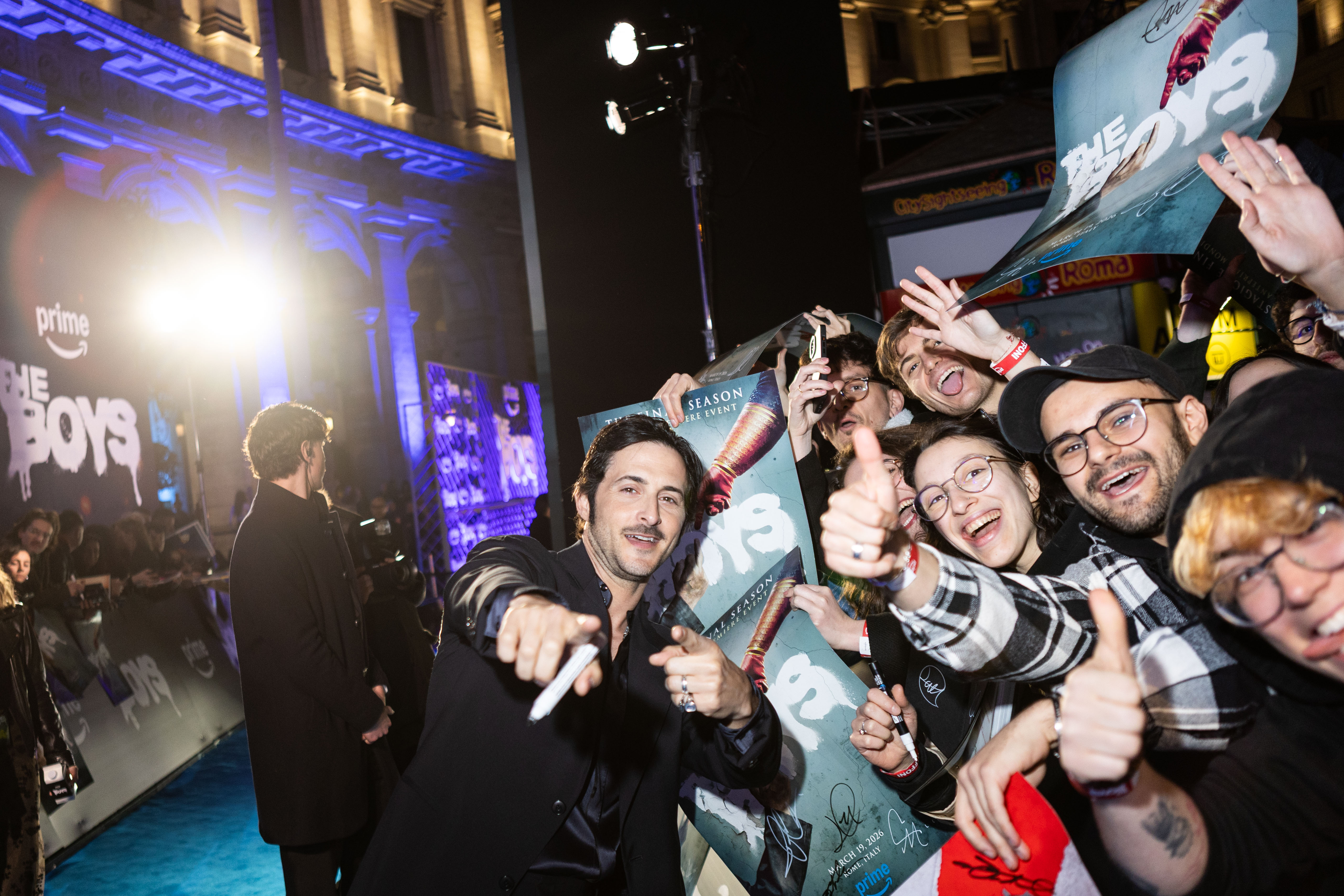 The Boys Fans Flock Series Premiere In Rome