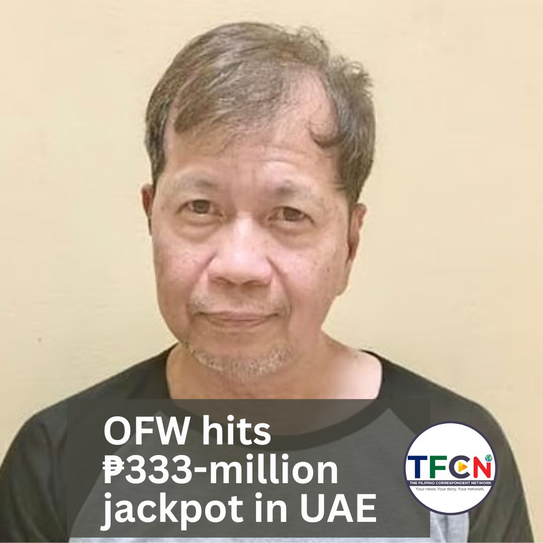 Filipino in Dubai hits ₱333 Million (Dh20 Million) Jackpot in Big Ticket Draw