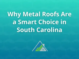Why Metal Roofs Are a Smart Choice in South Carolina