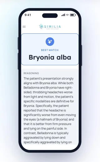 Similia Home Prescriber App: Choose Homeopathic Remedies at Home