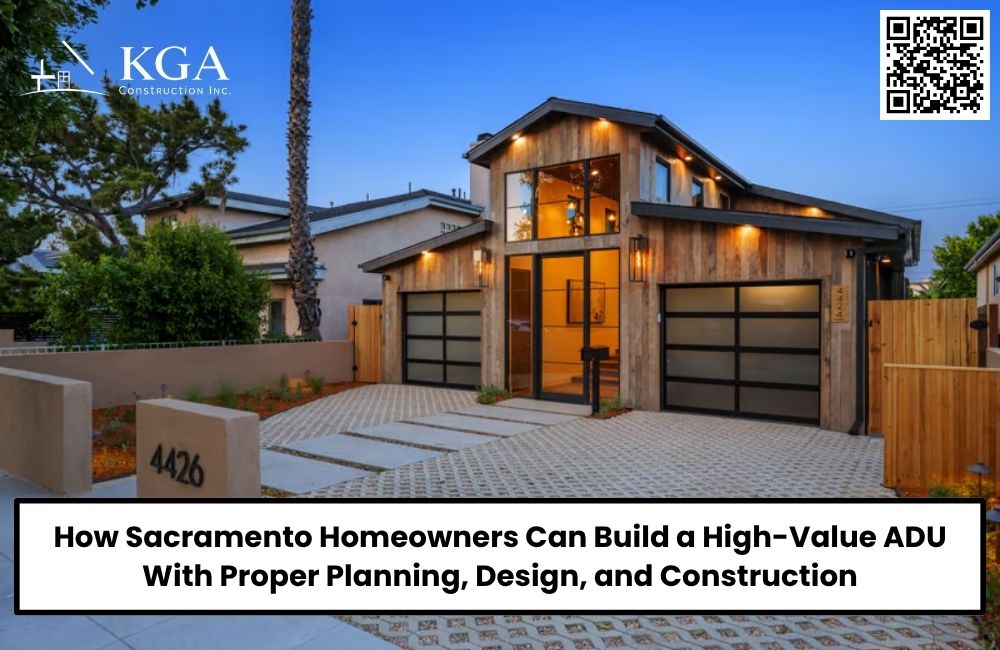 How Sacramento Homeowners Can Build a High-Value ADU With Proper Planning, Design, and Construction