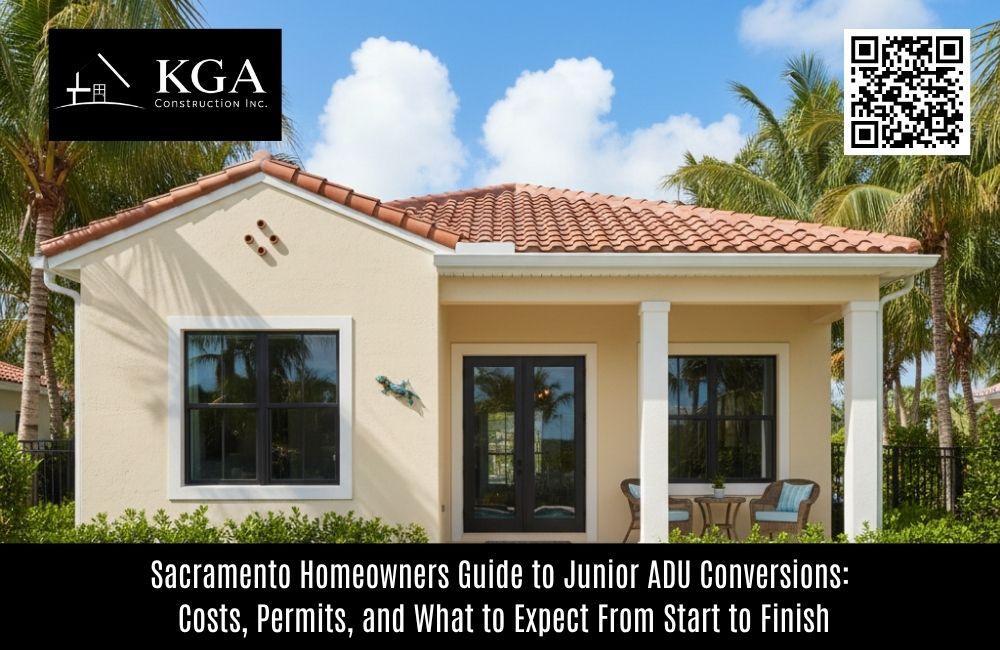 Sacramento Homeowners Guide to Junior ADU Conversions: Costs, Permits, and What to Expect From Start to Finish