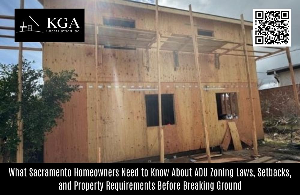 What Sacramento Homeowners Need to Know About ADU Zoning Laws, Setbacks, and Property Requirements Before Breaking Ground