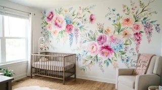 Flower & Floral Murals: Ideas, Styles & Custom Designs